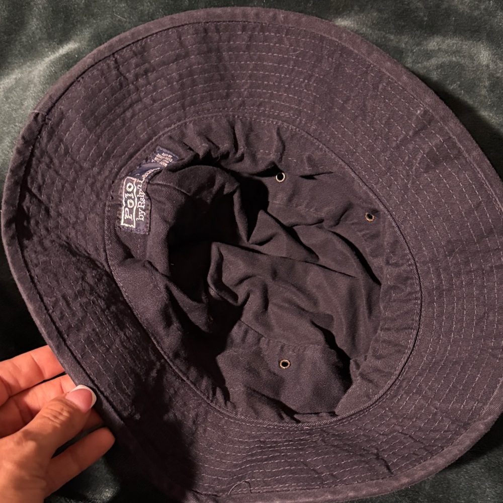 Polo Navy Blue Bucket Hat - Picture 3 of 4